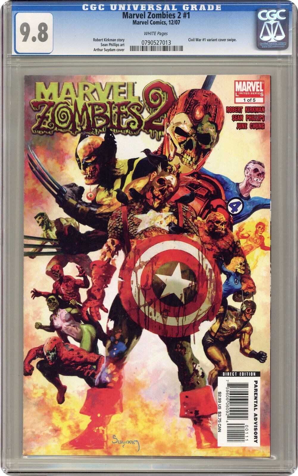 Marvel Zombies 2 #1 CGC 9.8 2007 0790527013