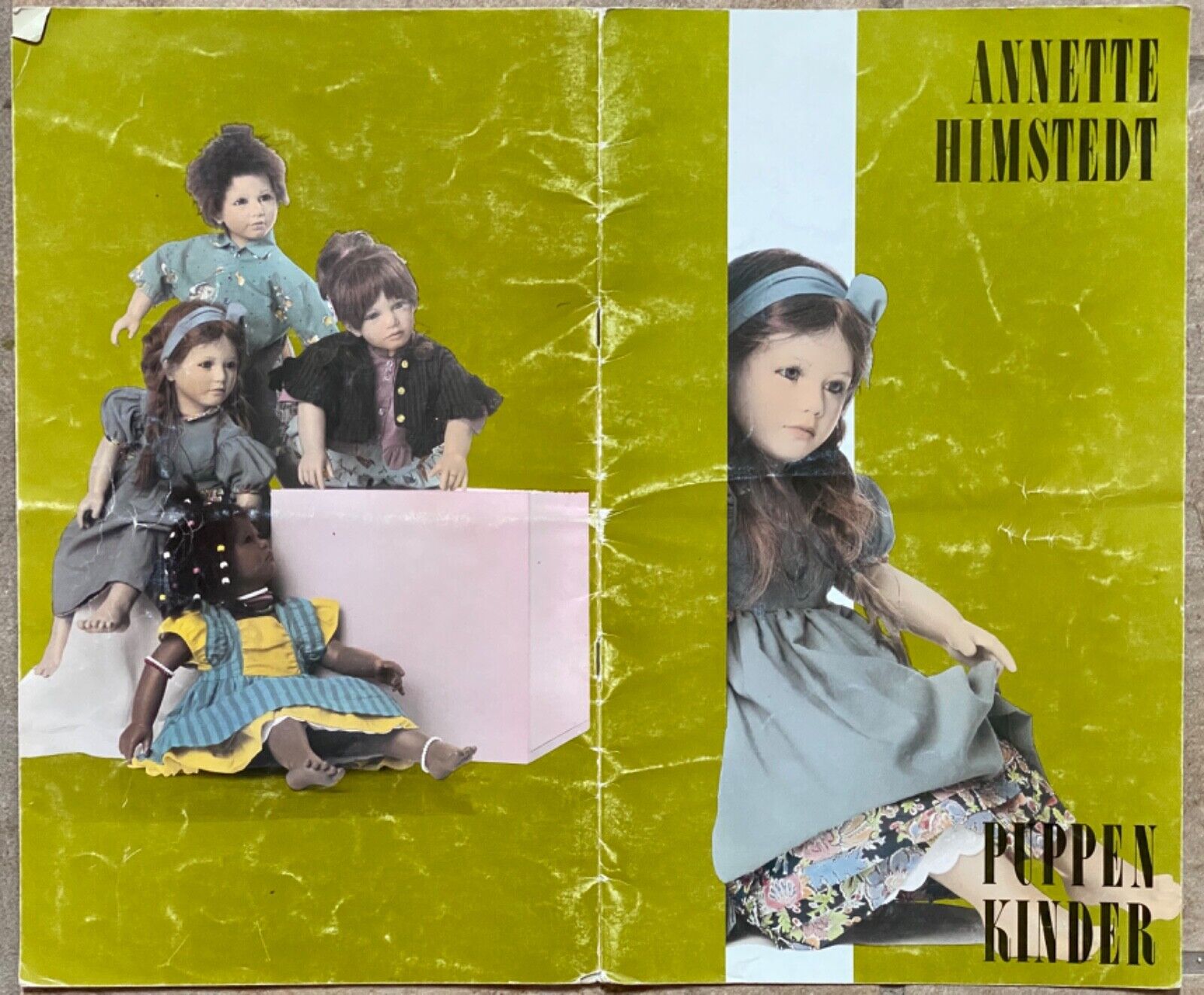 Annette Himstedt Puppen Kinder Doll 1989 12 Large color pages Good Cond. Mattel