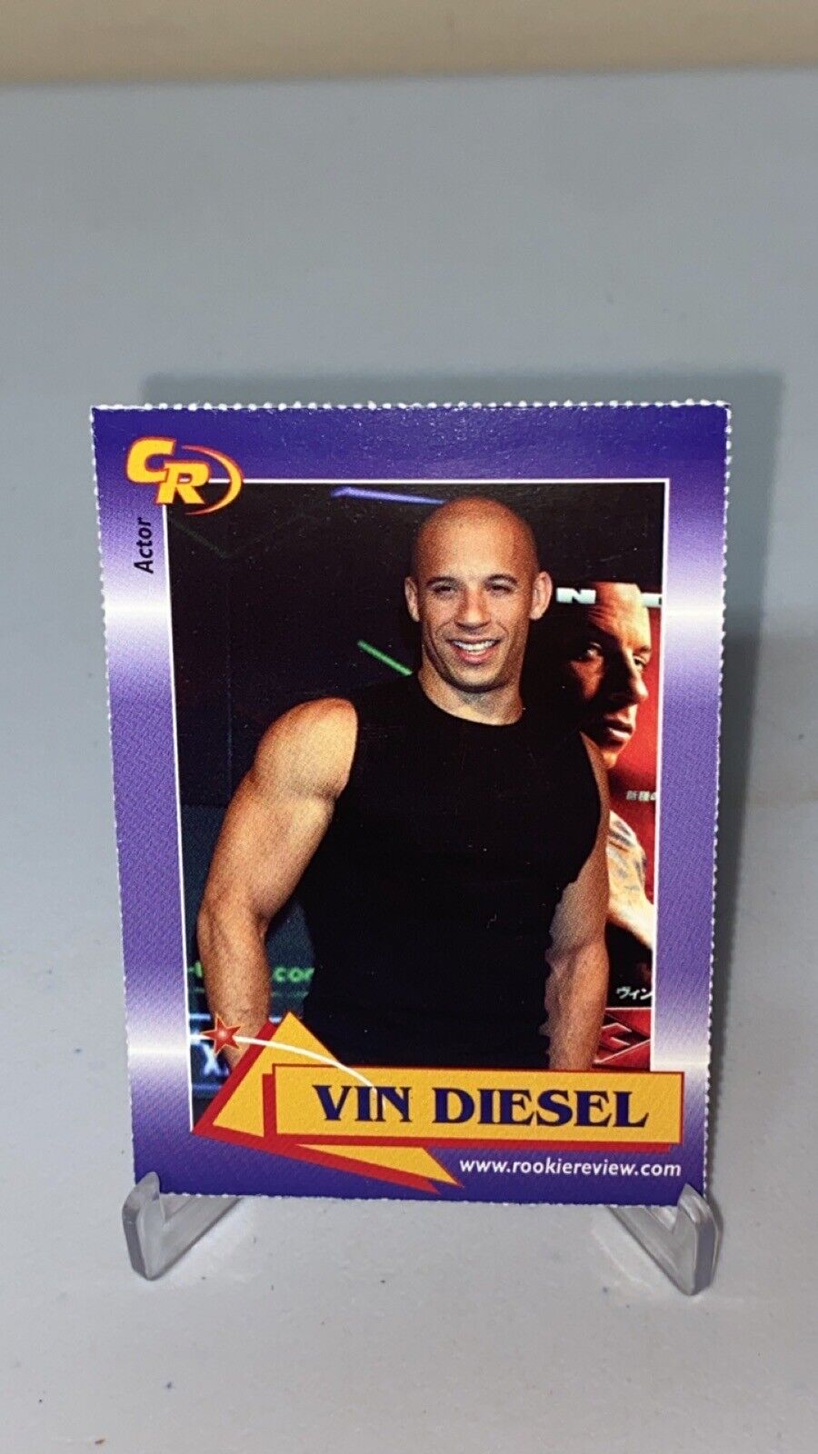2003 Celebrity Review Vin Diesel Rookie Review Actor Card #12 Fast & Furious
