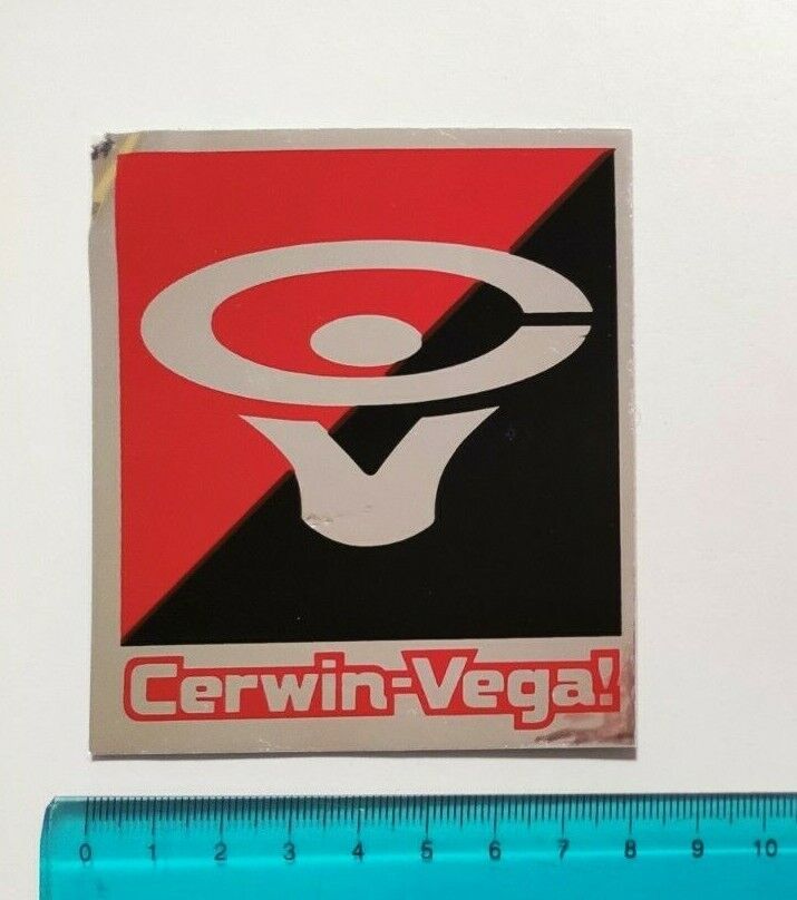 Adhesive Cerwin Vega Sticker Autocollant Vintage 80s the Original