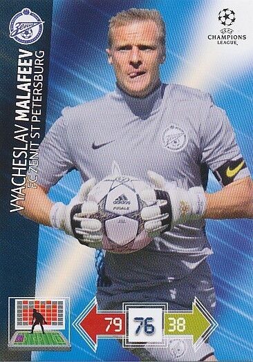 MALAFEEV # RUSSIA FC.ZENIT CHAMPIONS LEAGUE TRADING CARDS 2013