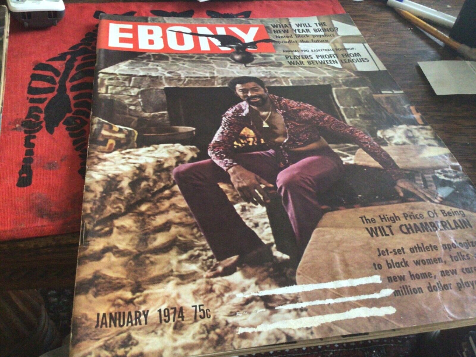 Wilt Chamberlain 1974 Ebony Magazine Cover Story