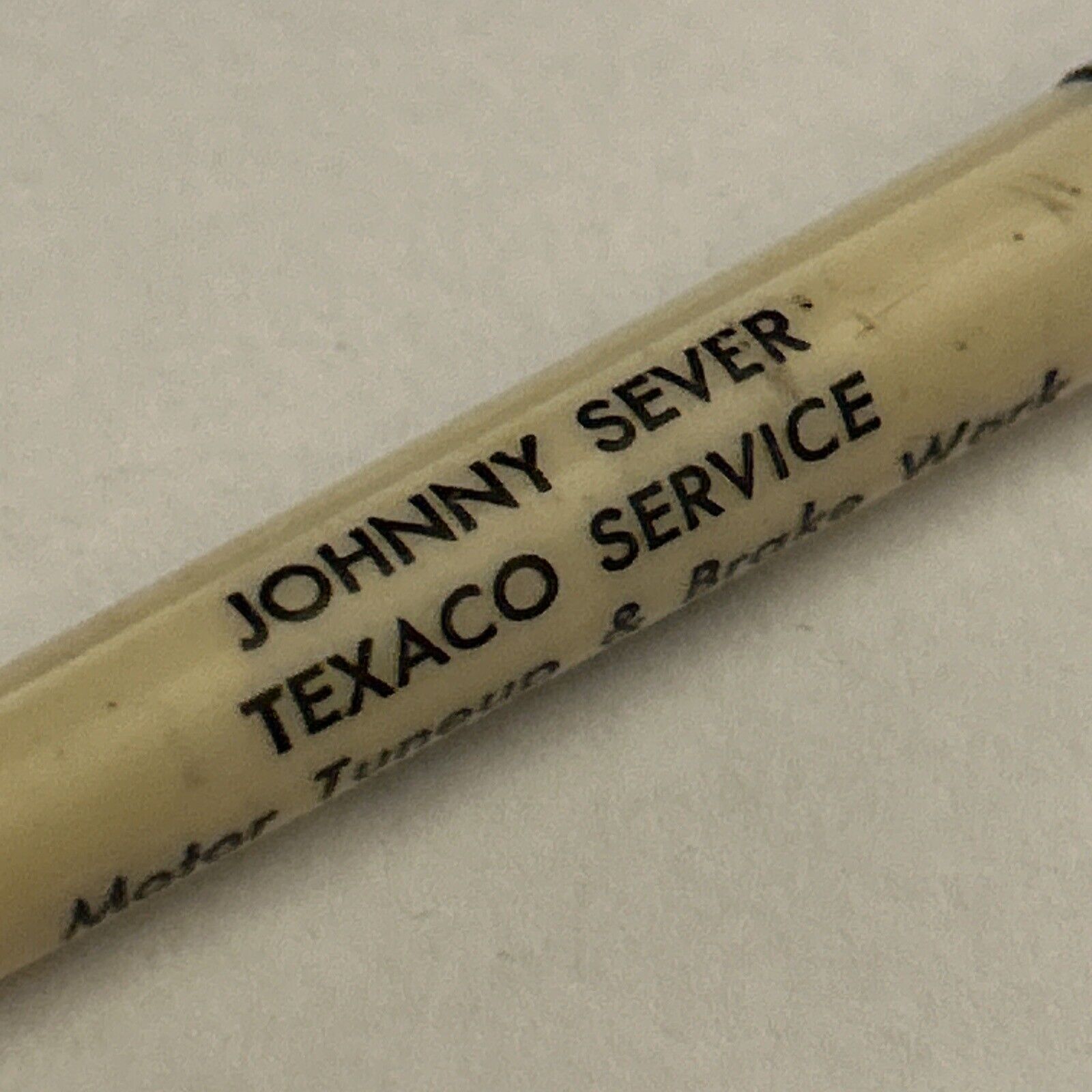 VTG Ballpoint Pen Johnny Sever Texaco Service Oil Gas Station