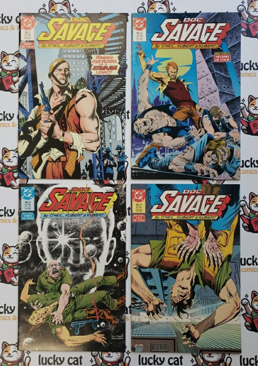 DOC SAVAGE 1987 [DC Comics] - 1st DC Series #1, 2, 3, 4 (Complete Series)