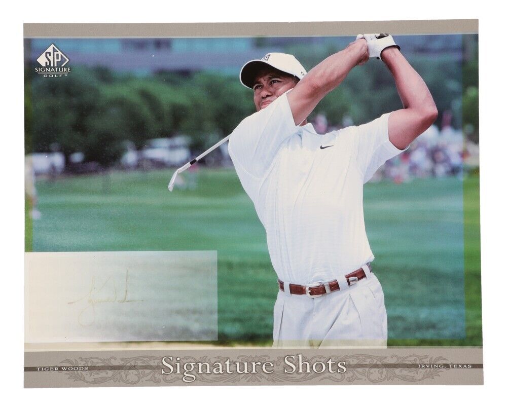 Tiger Woods Upper Deck 2005 SP Signature Shots Golf Signed Autograph Photo UDA