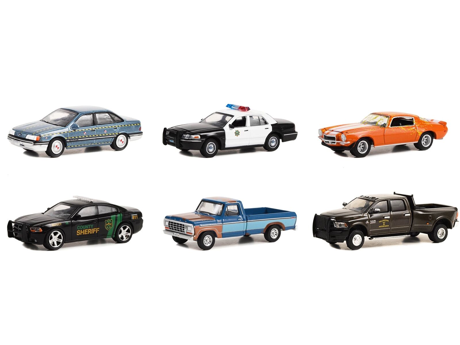 Hollywood Series Set of 6 pieces Release 38 1/64 Diecast Model Cars