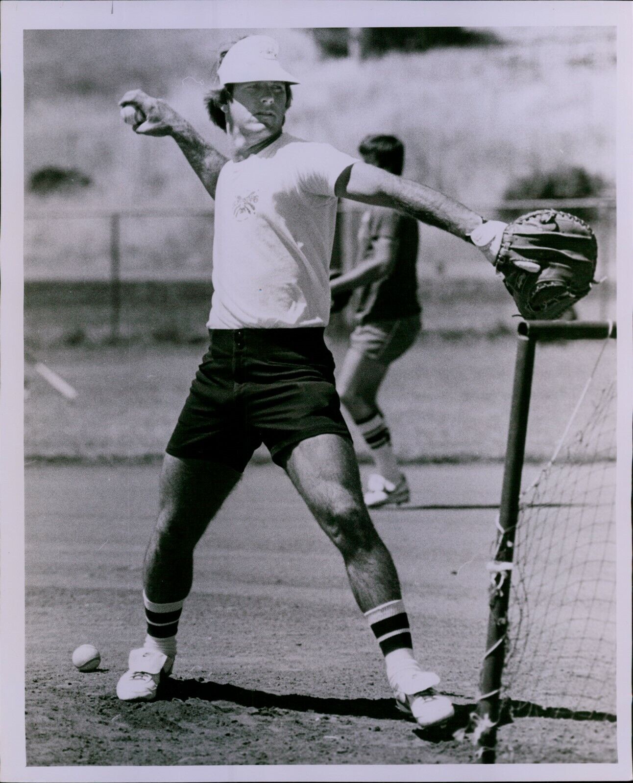 LG847 \'81 Original Russ Reed Photo MIKE HEATH Oakland Athletics Baseball Pitcher