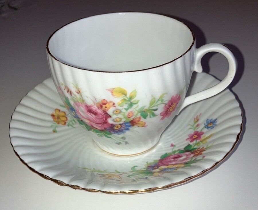 Royal Stuart Vintage Tea Cup Saucer Set Spencer Stevenson Bone China England