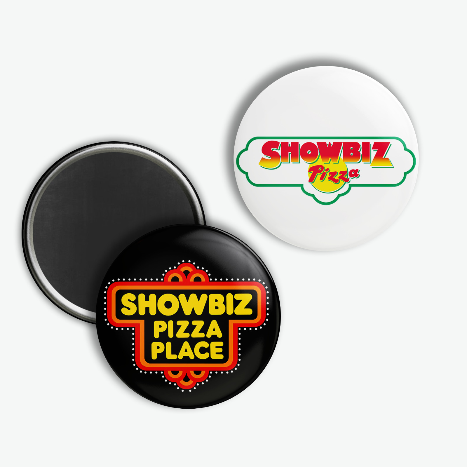Showbiz Pizza 2.25 inch MAGNETS Retro Throwback Gift Chuck E Cheese 1980s/1990s