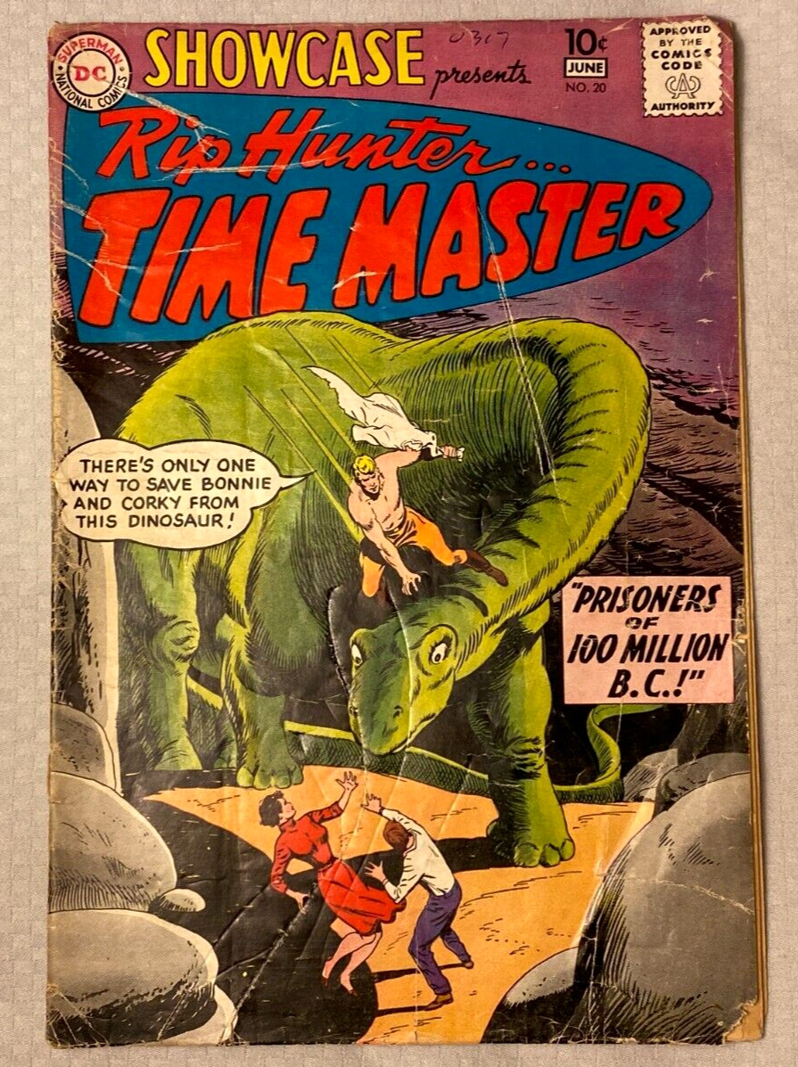 Showcase 20 1st Rip Hunter DC Comic Book Vtg 1959 Silver Age Key Action Hero
