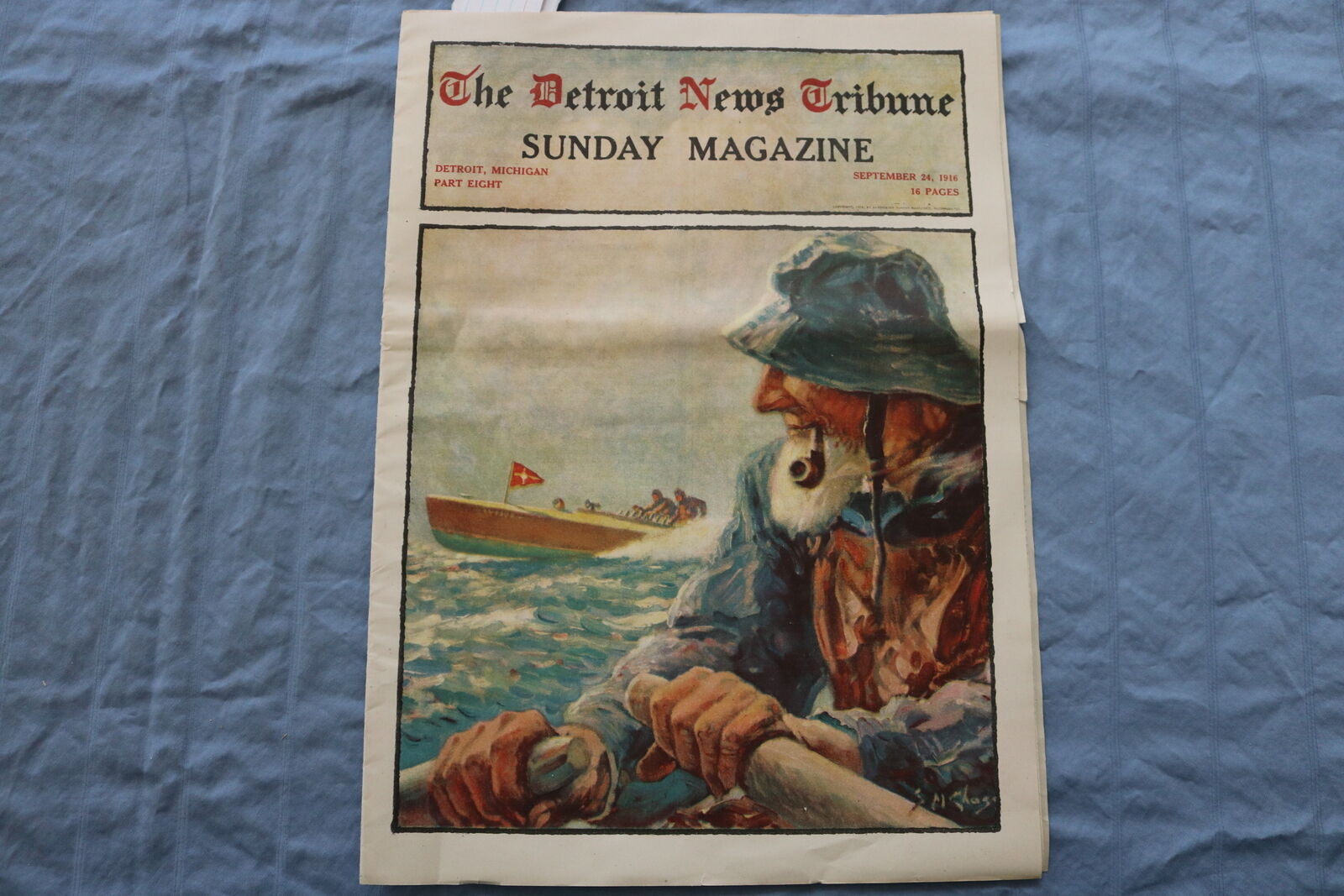 1916 SEP 24 DETROIT NEWS TRIBUNE SUNDAY MAGAZINE-DERR BIGGERS-CURWOOD - NP 8482