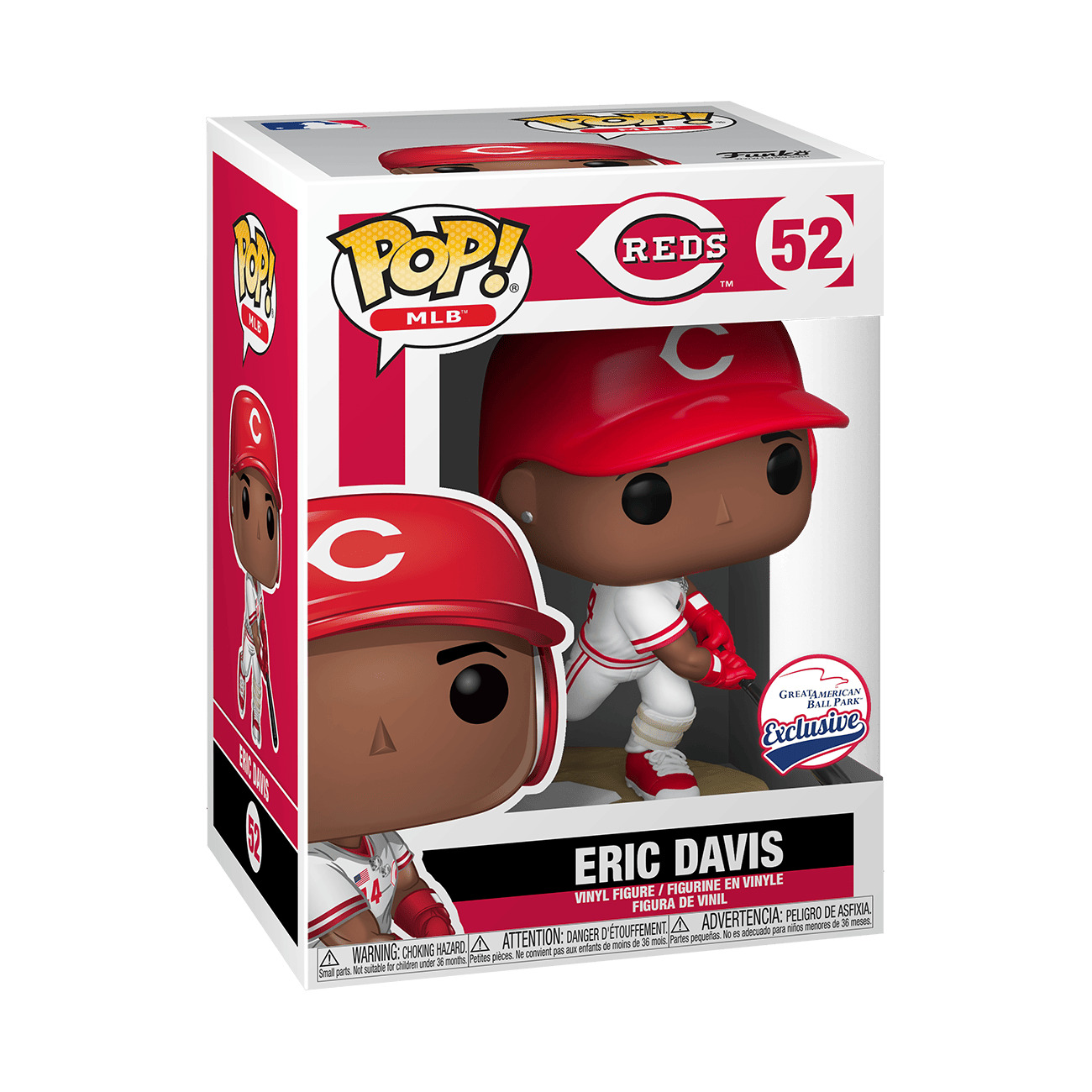 Funko Pop MLB Cincinnati Reds Eric Davis 52 Great American Park Exclusive SGA