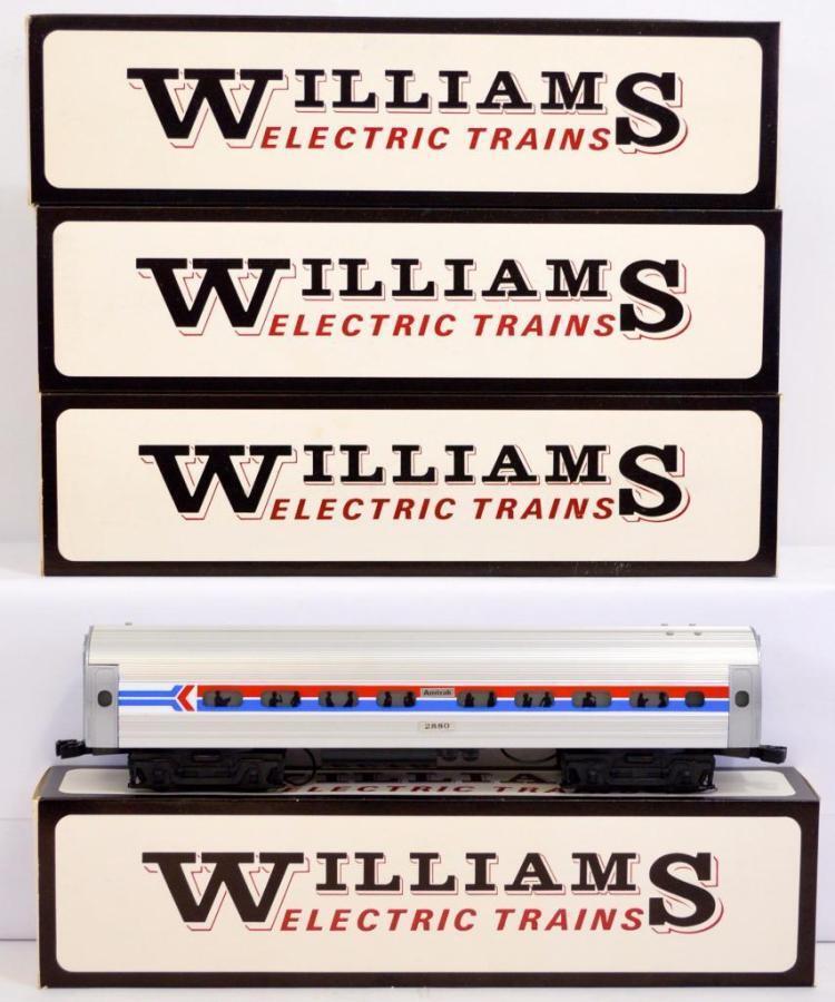 Four Williams Amtrak fleet coach cars in original boxes 2880-83 Lot 13