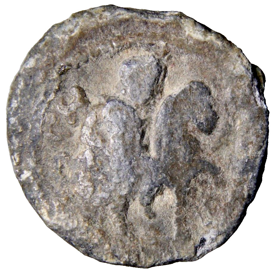 RARE Antinous PB Tessera Alexandria, Egypt Lead Seal Ancient Greek Coin wCOA