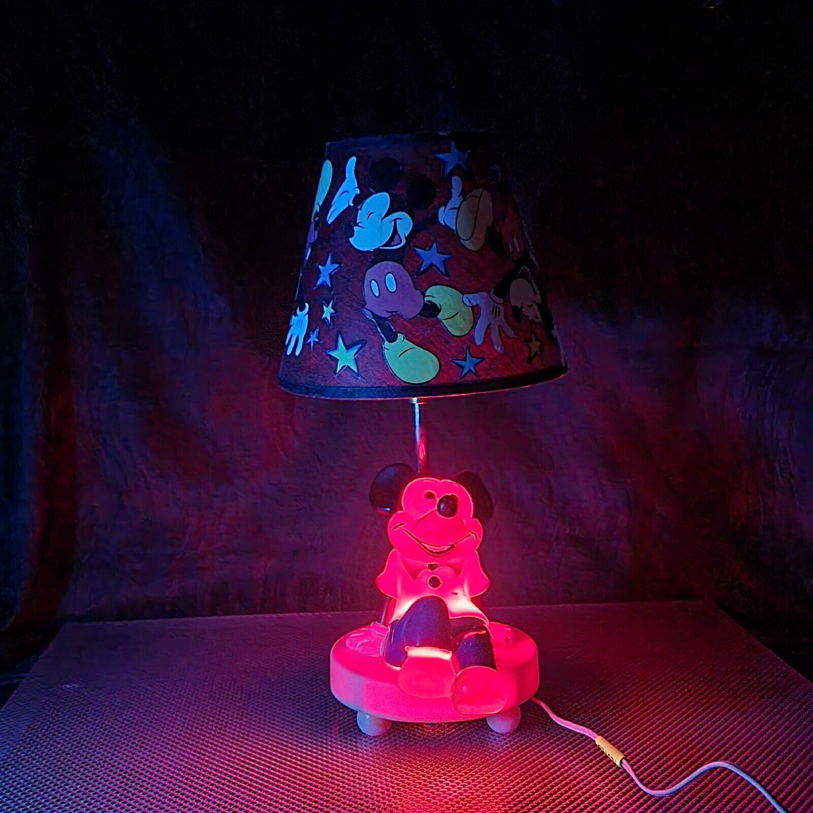 Vintage 1956 MICKEY MOUSE Lamp THE DOLLY TOY CO. MODEL 553 Tripp City, Ohio 