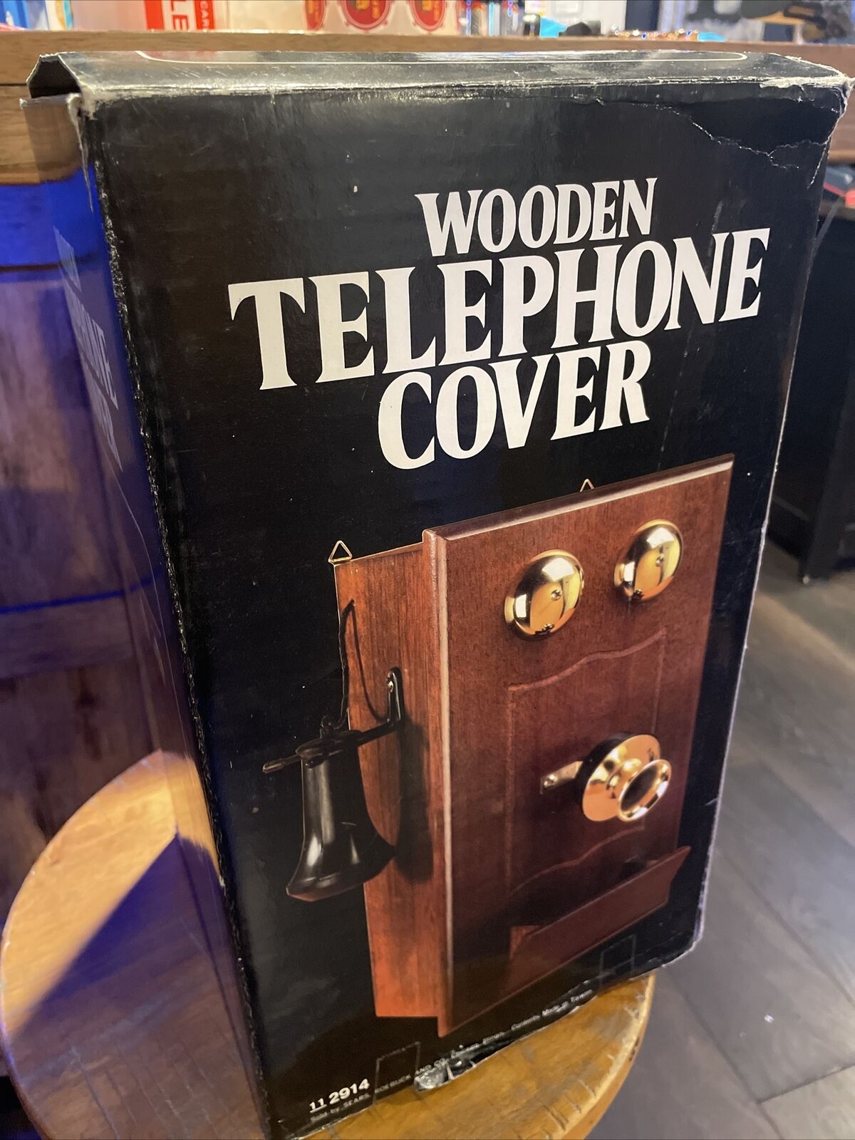Vintage Wooden Telephone Cover - Sears, Roebuck And Co. Model # 11 2914 - New