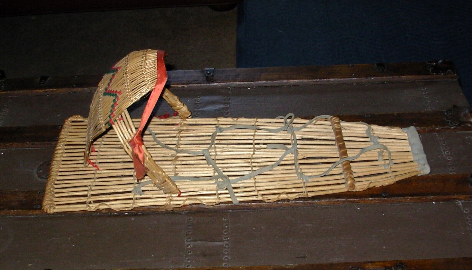 Rare 1920s PAIUTE Child Baby Basket Carrier-Hand Made-Willow-Native American