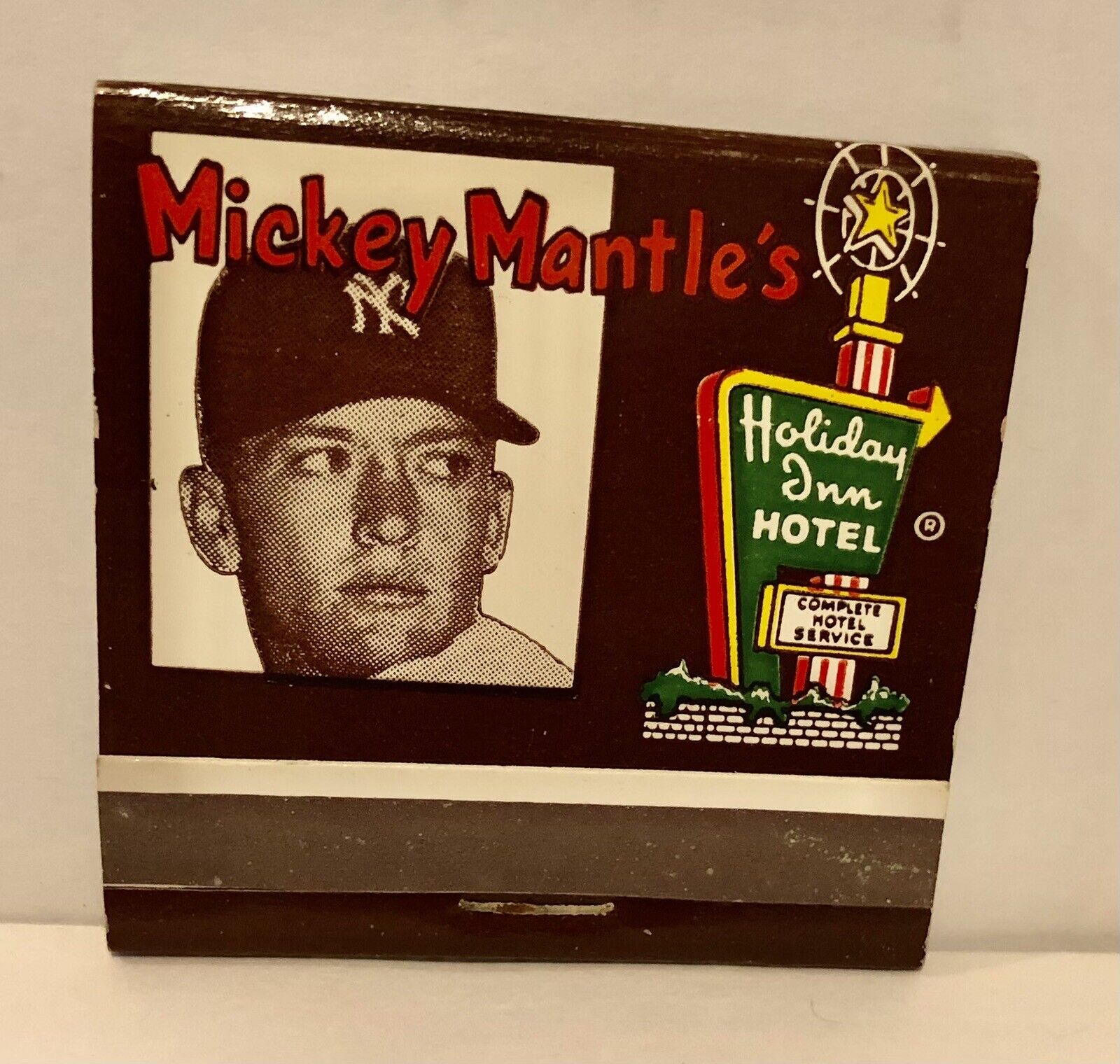 Very Rare Late 1950’s Mickey Mantle’s Holiday Inn, Joplin Missouri, Matchbook