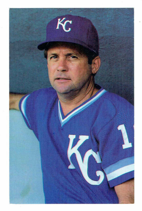 Dick Howser Kansas City Royals Manager Postcard