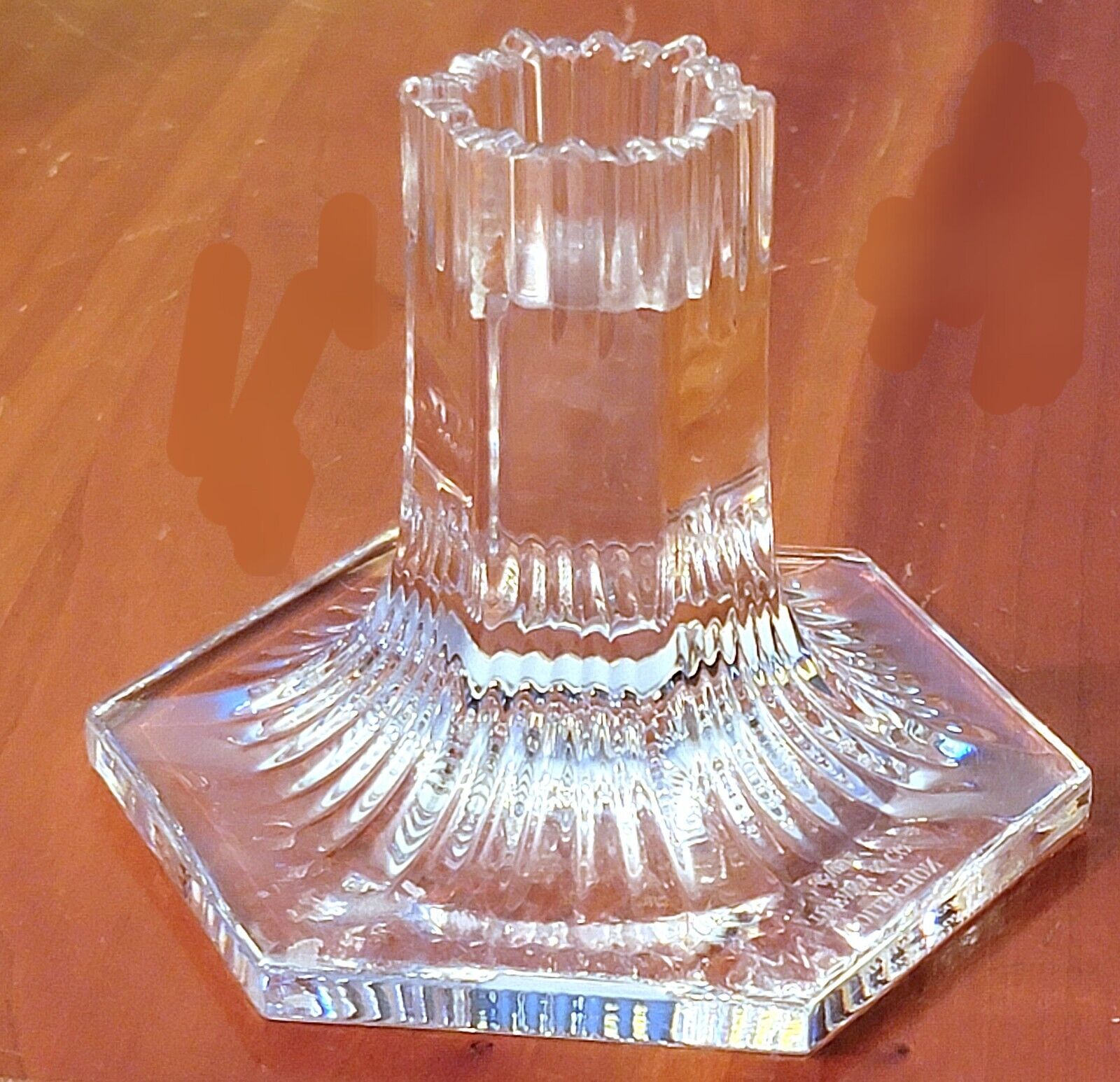 Louis Comfort Tiffany Collection 1992 Lead Crystal Candle Holder(s) 3