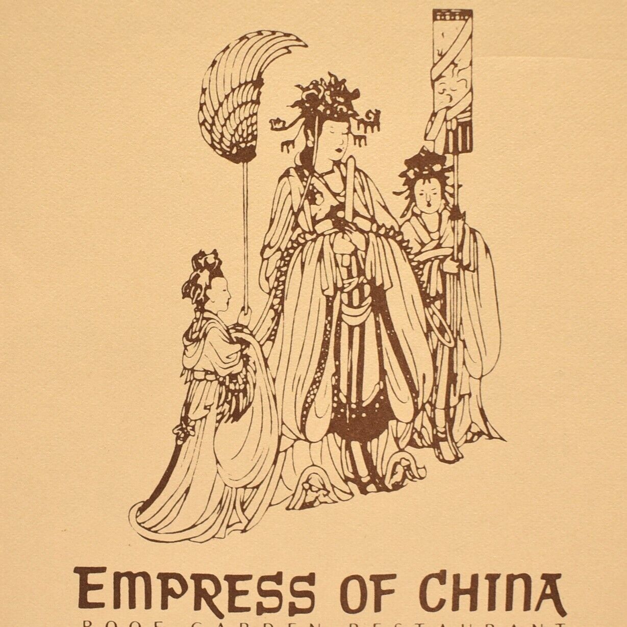 1980s Empress Of China Roof Garden Restaurant Brochure Grant Ave San Francisco