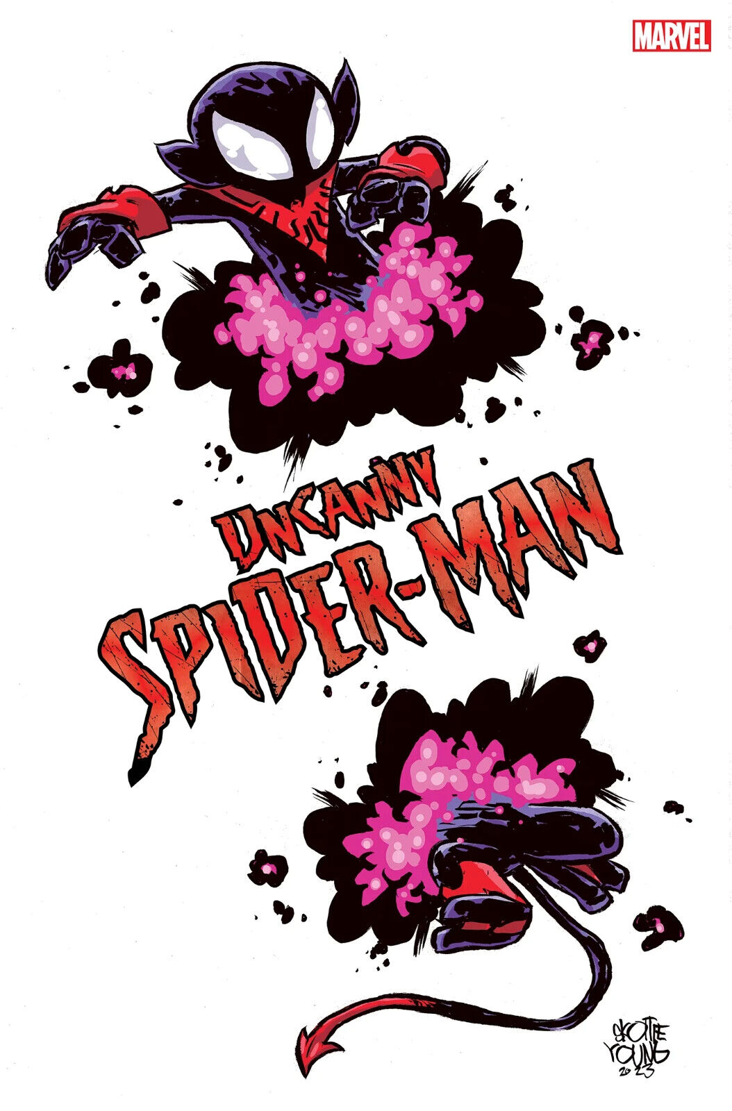 UNCANNY SPIDER-MAN #1 (SKOTTIE YOUNG 'FALL' VARIANT) COMIC BOOK ~ Marvel Comics
