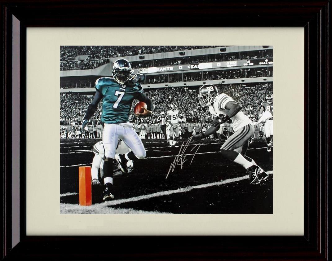 8x10 Framed Michael Vick - Philadelphia Eagles Autograph Promo Print - TD Score