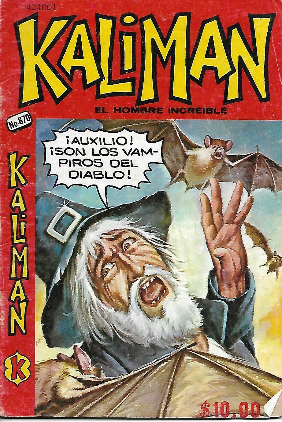Kaliman El Hombre Increible #870 -Julio 30, 1982 - Mexico 