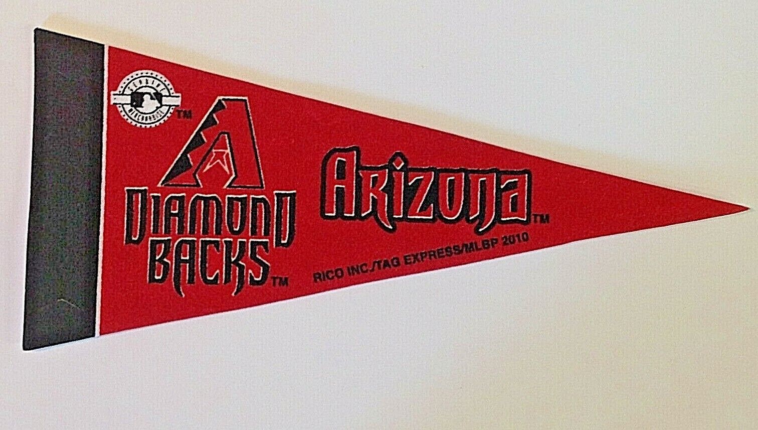 2010 RICO Tag Express Genuine MLB Arizona Diamondbacks Souvenir Felt Pennant 