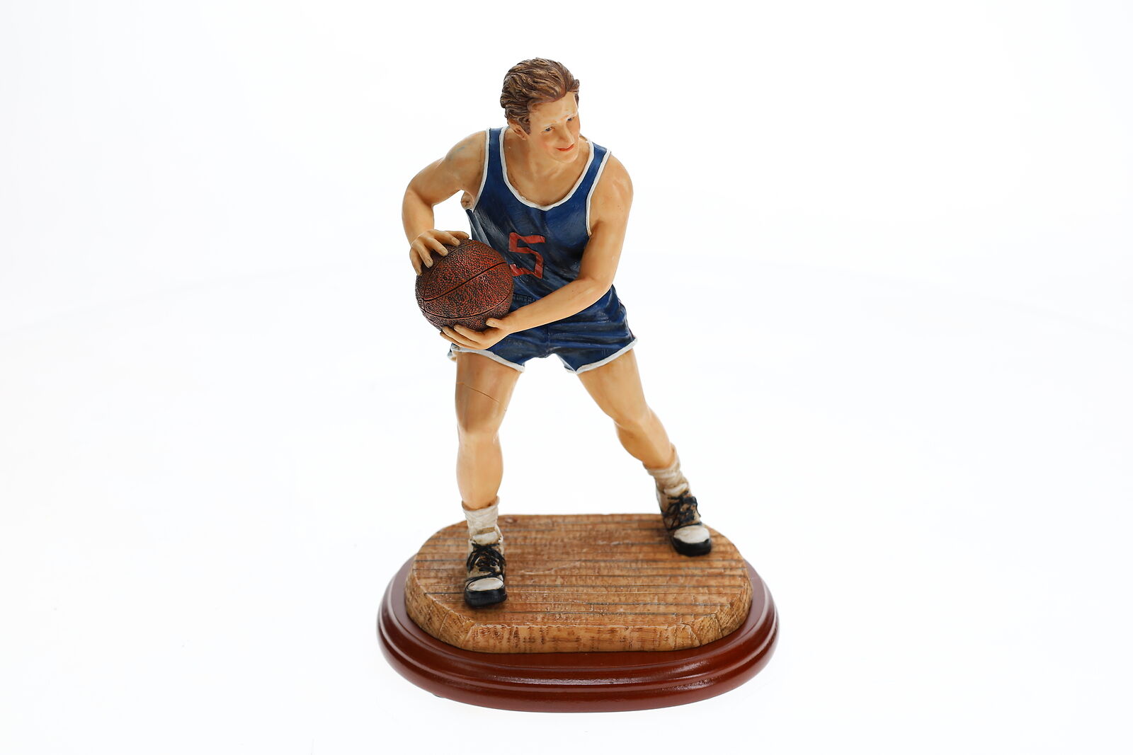 Vintage Basketball Sports Action Figurine Hand-painted Solid Resin Large 8.75”