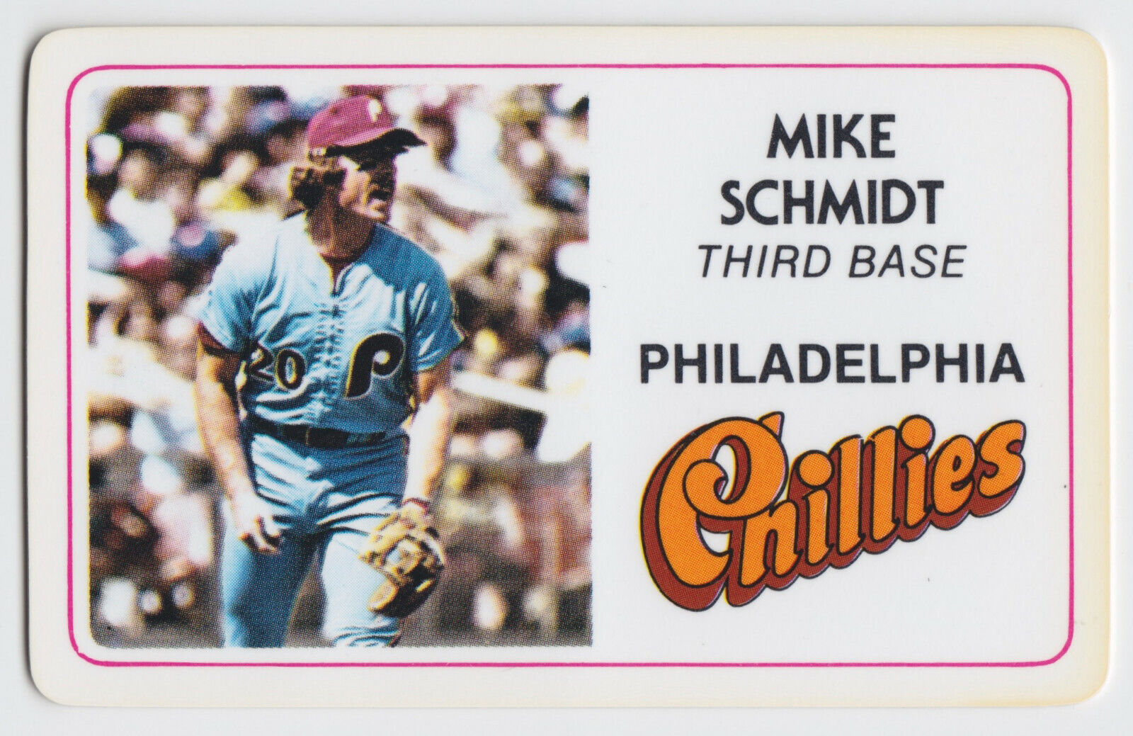 1981 Perma-Graphic Credit Cards - Mike Schmidt - #2 - Philadelphia Phillies