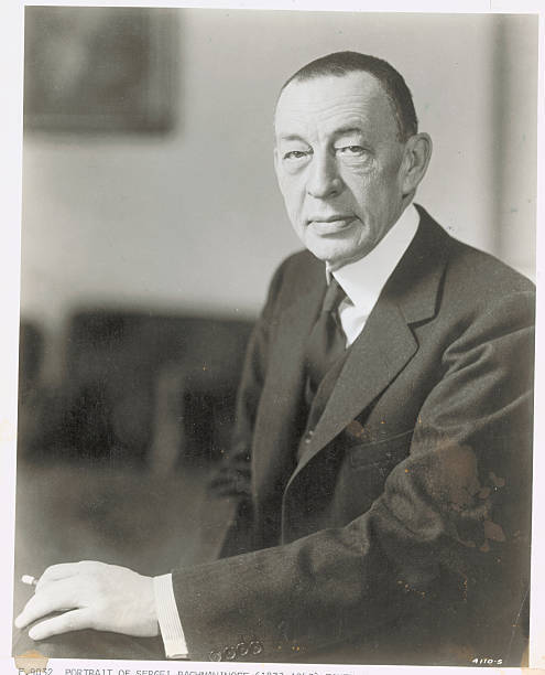 Sergei Rachmaninoff in late 1920 Old Historic Photo
