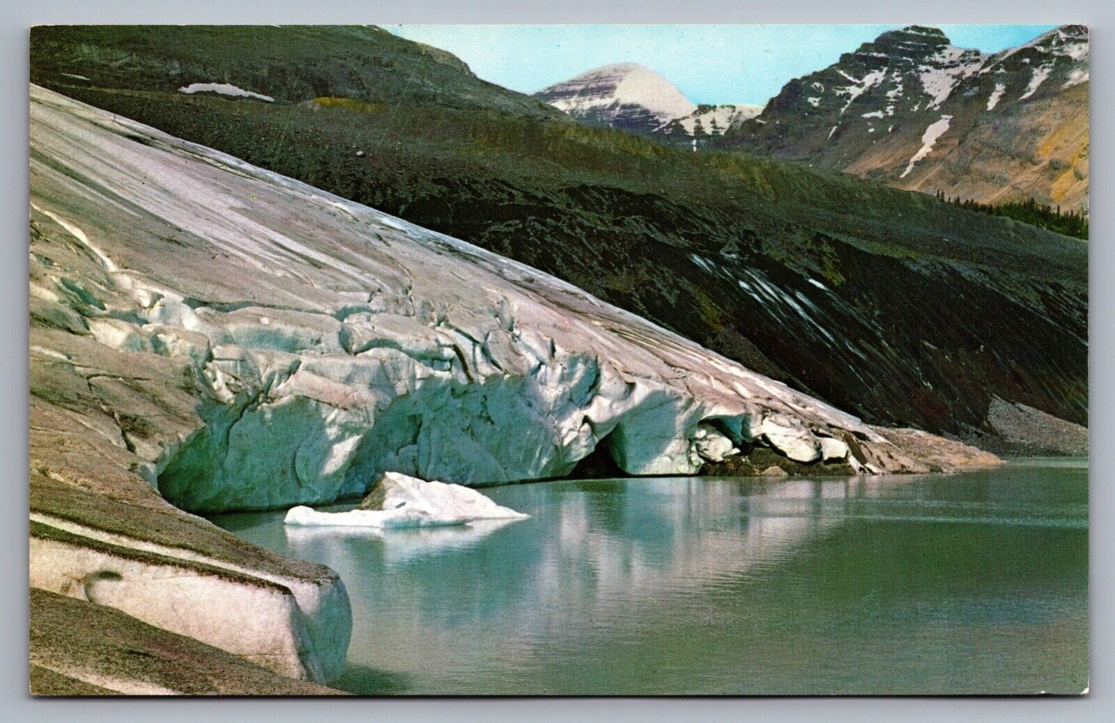 Postcard Athabasca Glacier Jasper Banff Highway Sunwapta River BC Canada 1970