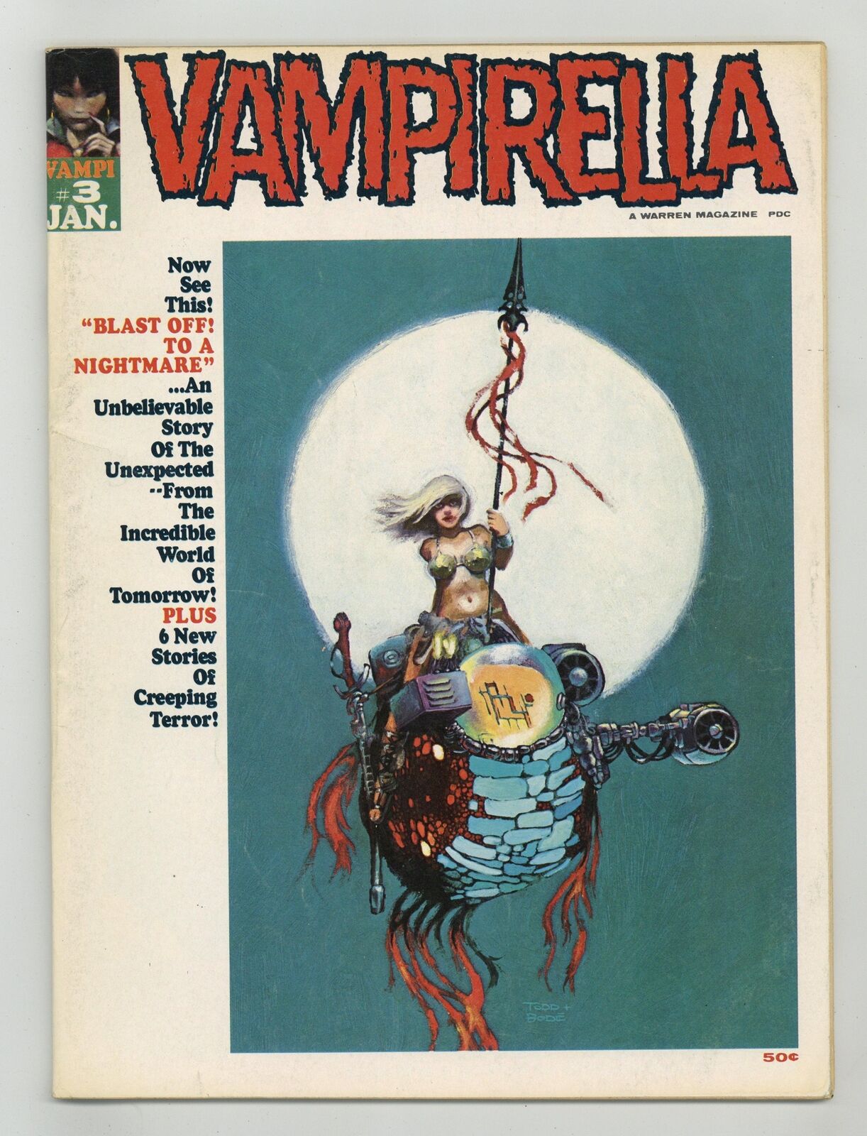 Vampirella #3 VG+ 4.5 1970