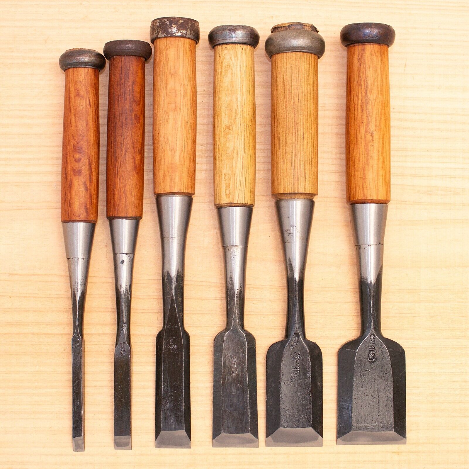 Japanese Chisel Set of 6 Hand Tool wood working #524