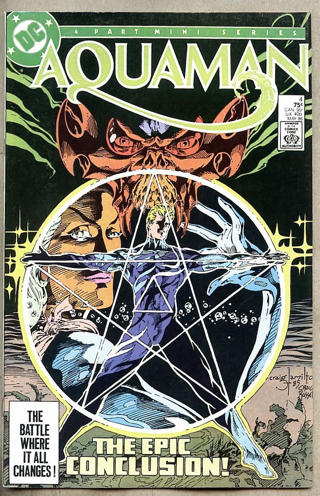 Aquaman #4-1986 vf- 7.5 last issue DC Comics Neal Pozner Craig Hamilton