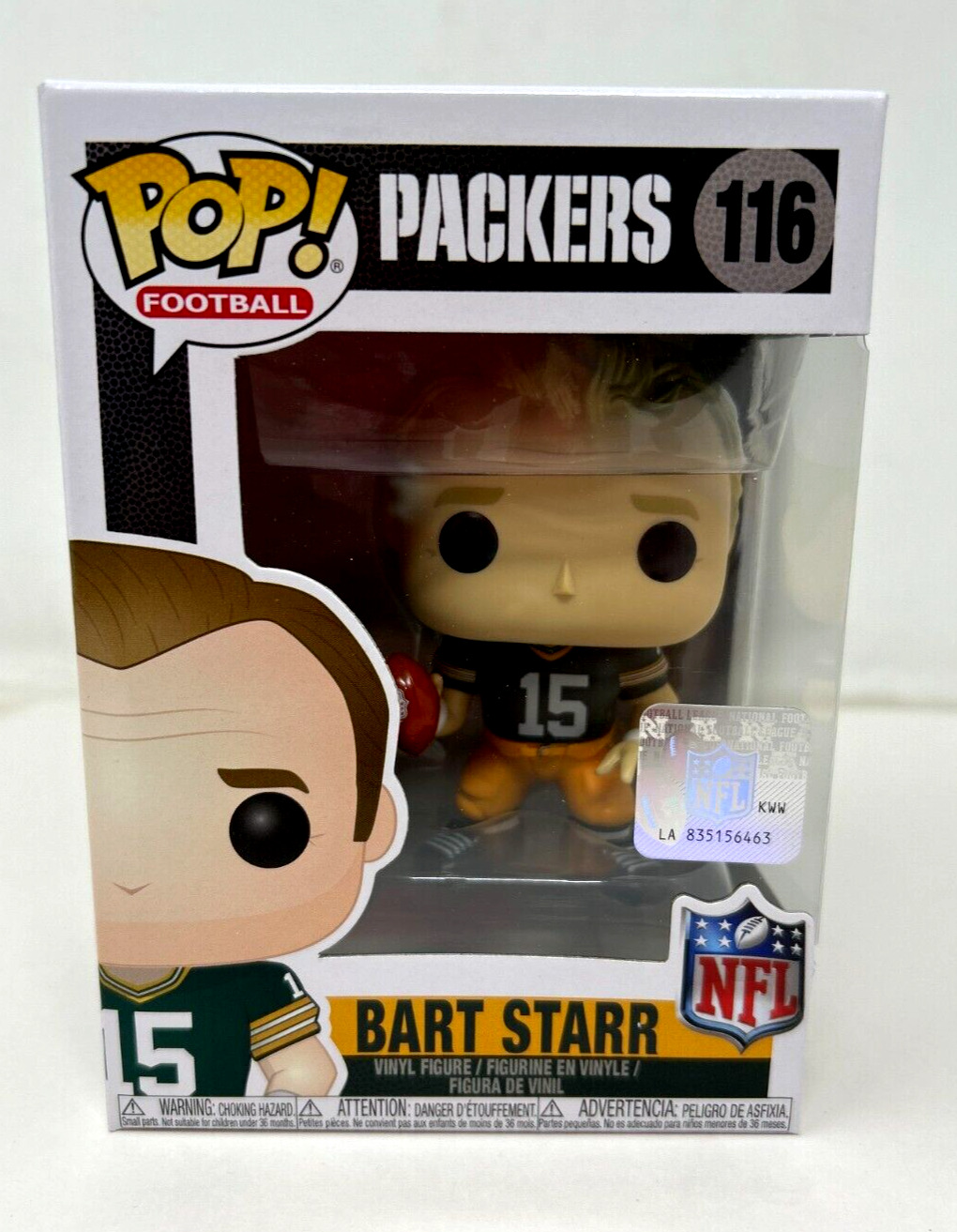 Funko Pop NFL Bart Starr Packers 116 Brand New & Factory Sealed