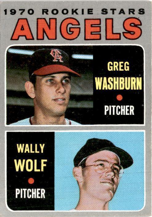 1970 Topps #74 Angels Rookie Stars (Greg Washburn / Wally Wolf)