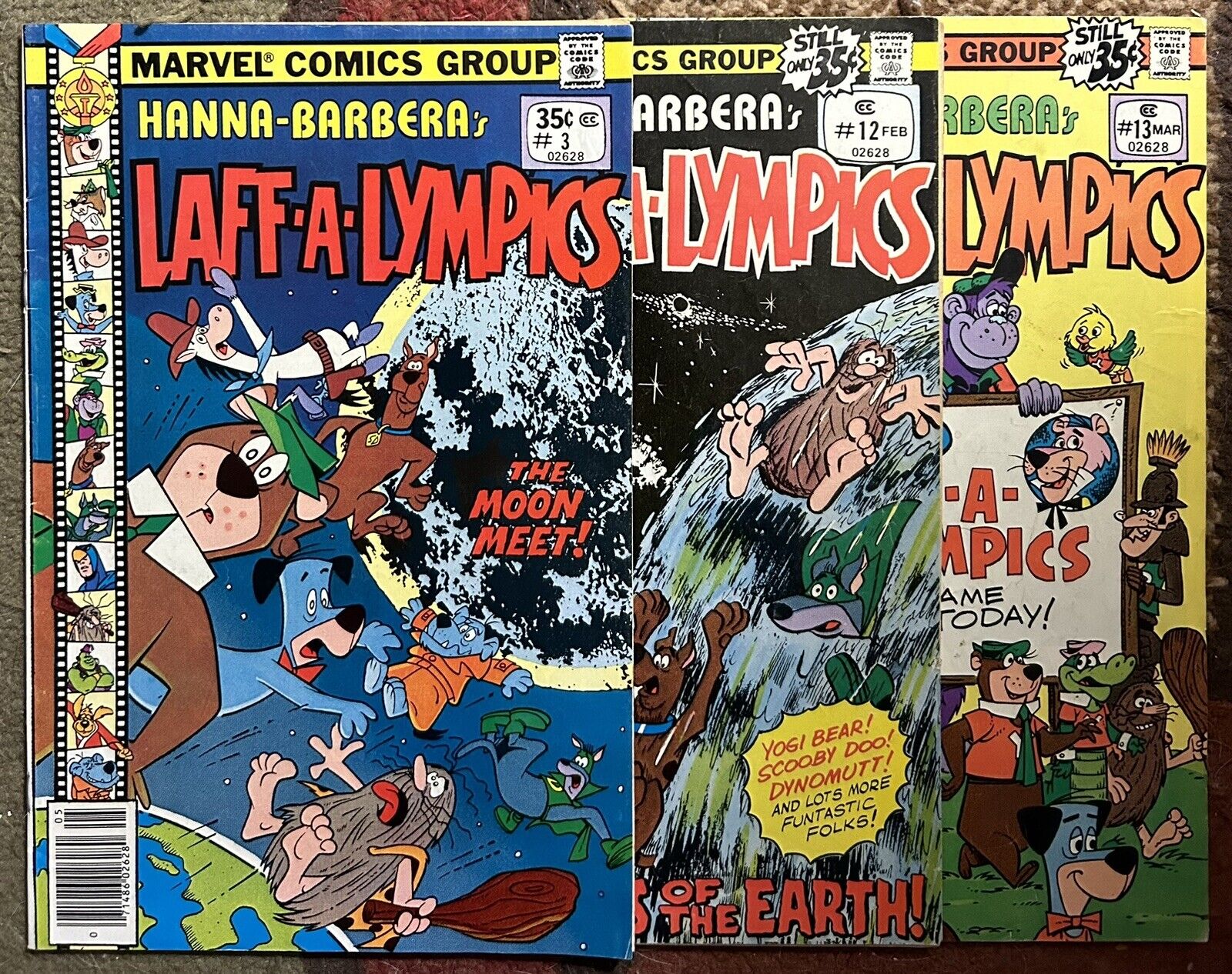 Laff-A-Lympics 3, 12, 13 (Marvel Comics) 1978-79 Hanna-Barbera Lot Mid-Grade