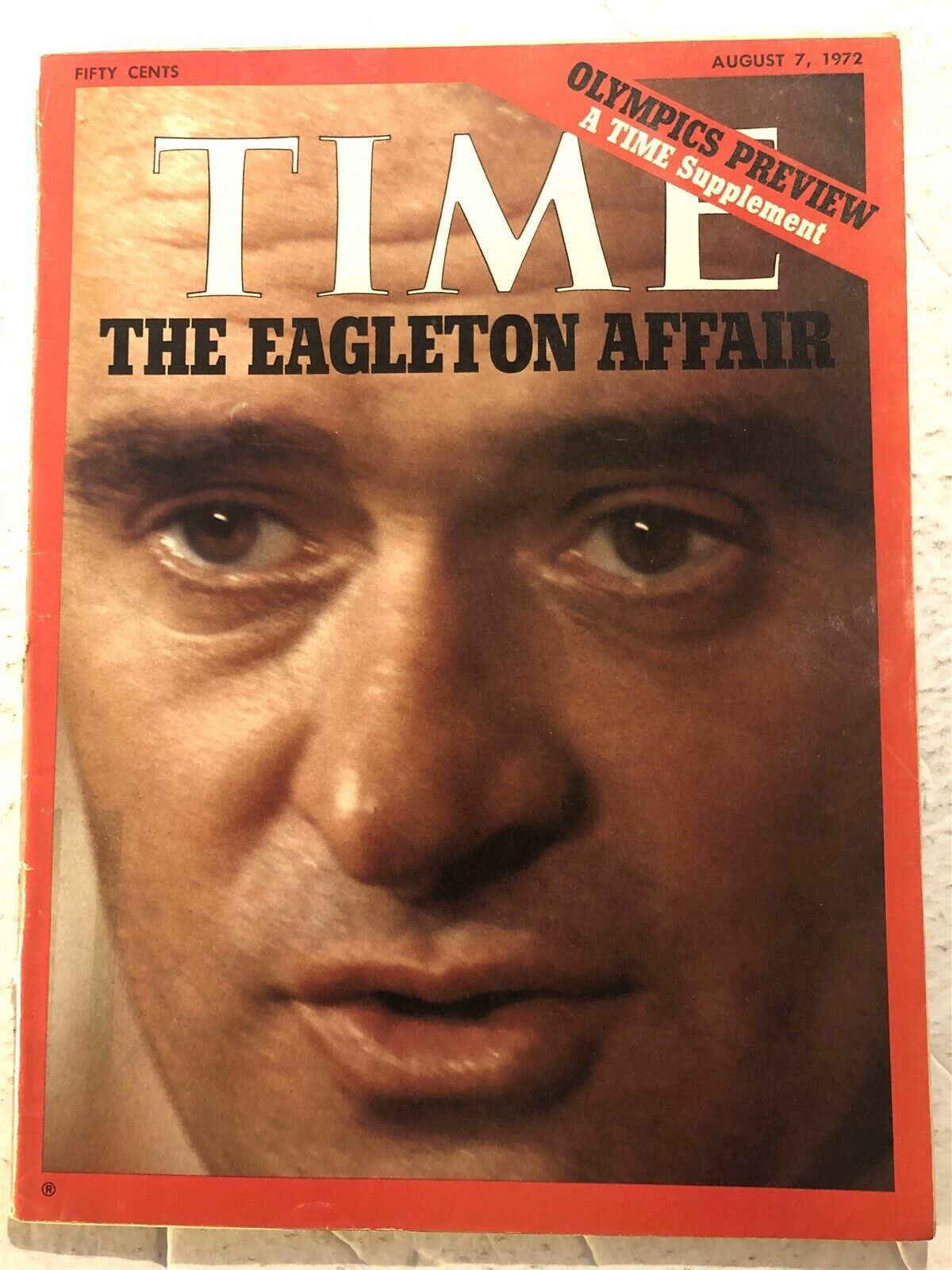 1972 TIME Magazine TOM EAGLETON No Label McGOVERNS Vice President DEMOCRATES
