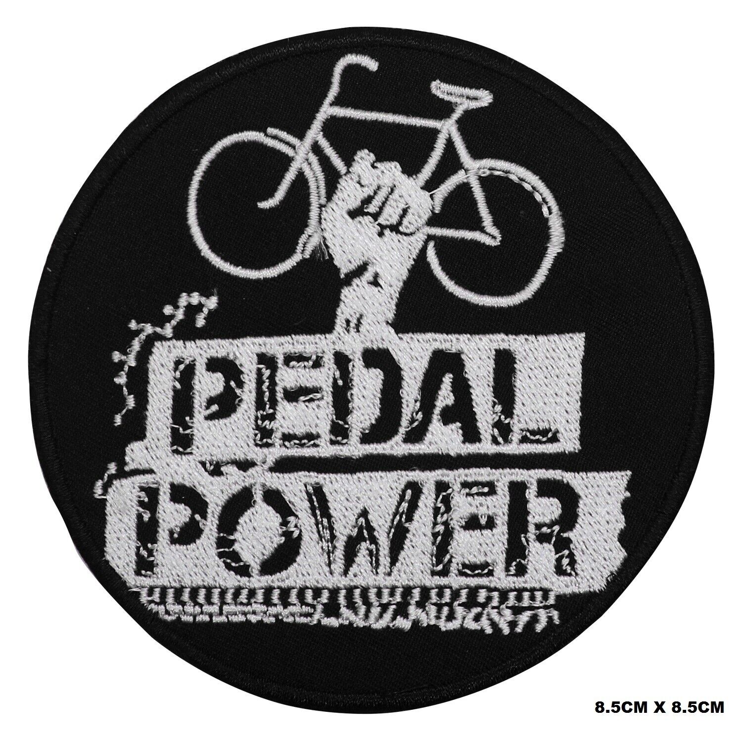 Pedal Power Cyclist Embroidered Patch Iron On/Sew On Patch Batch For Clothes