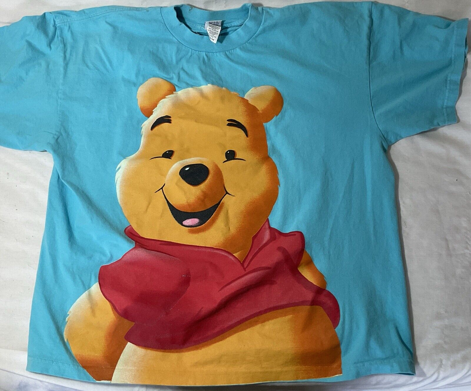 Pooh T Shirt 3XL Short Sleeve Vintage With Defects