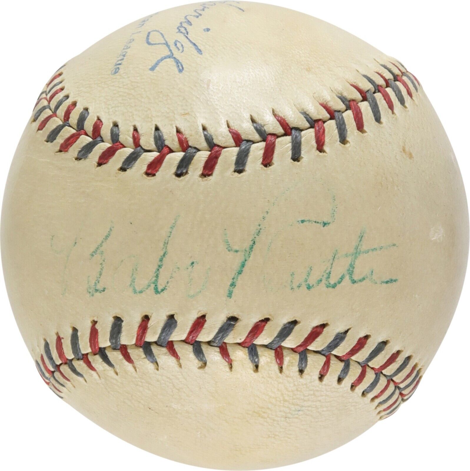 Babe Ruth & Lou Gehrig Autographed Signed Original AL Baseball PSA LOA 25098
