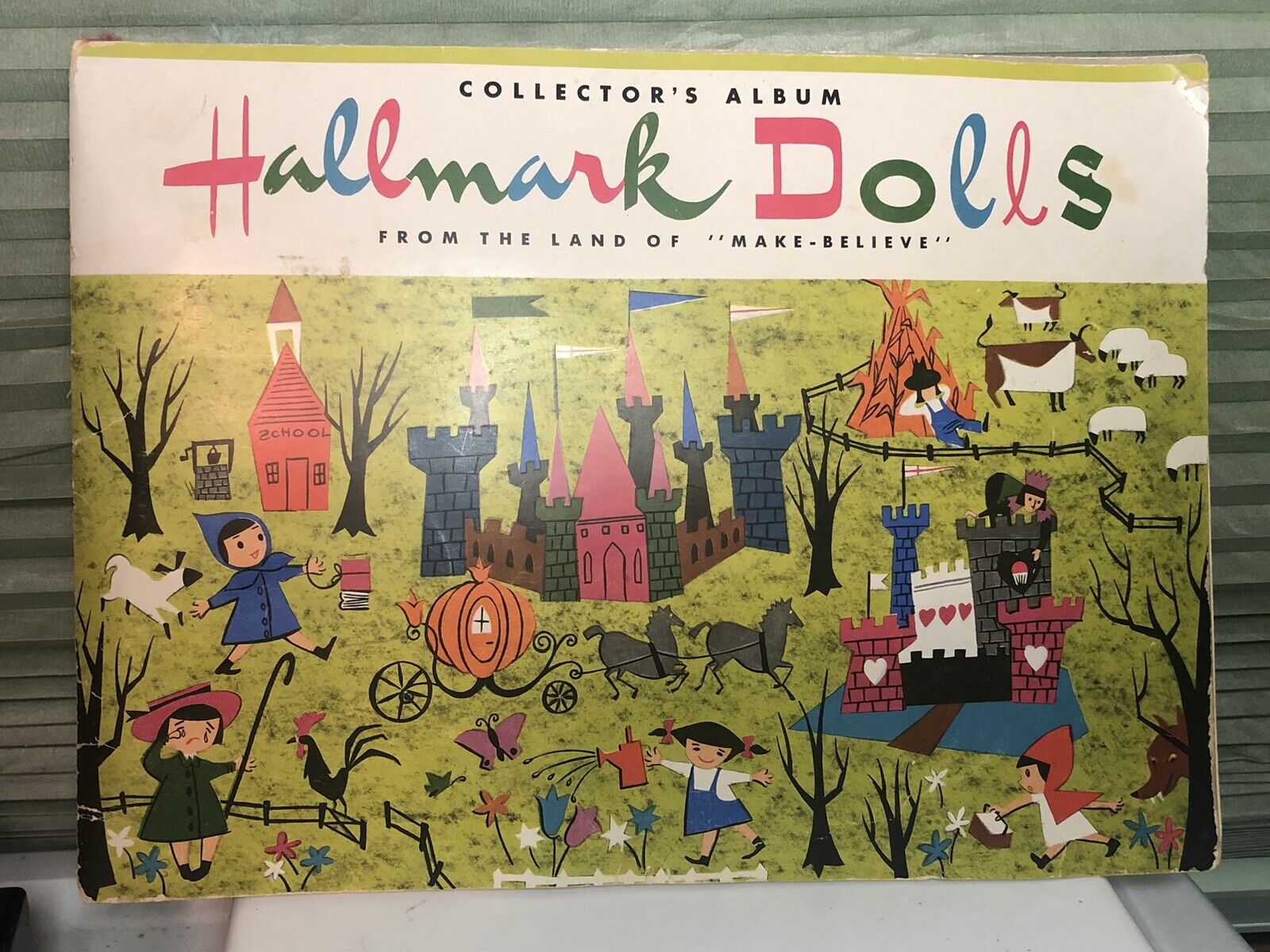 Vintage 1947 Hallmark Dolls Collectors Album From The Land Of Make Believe 13 Pc