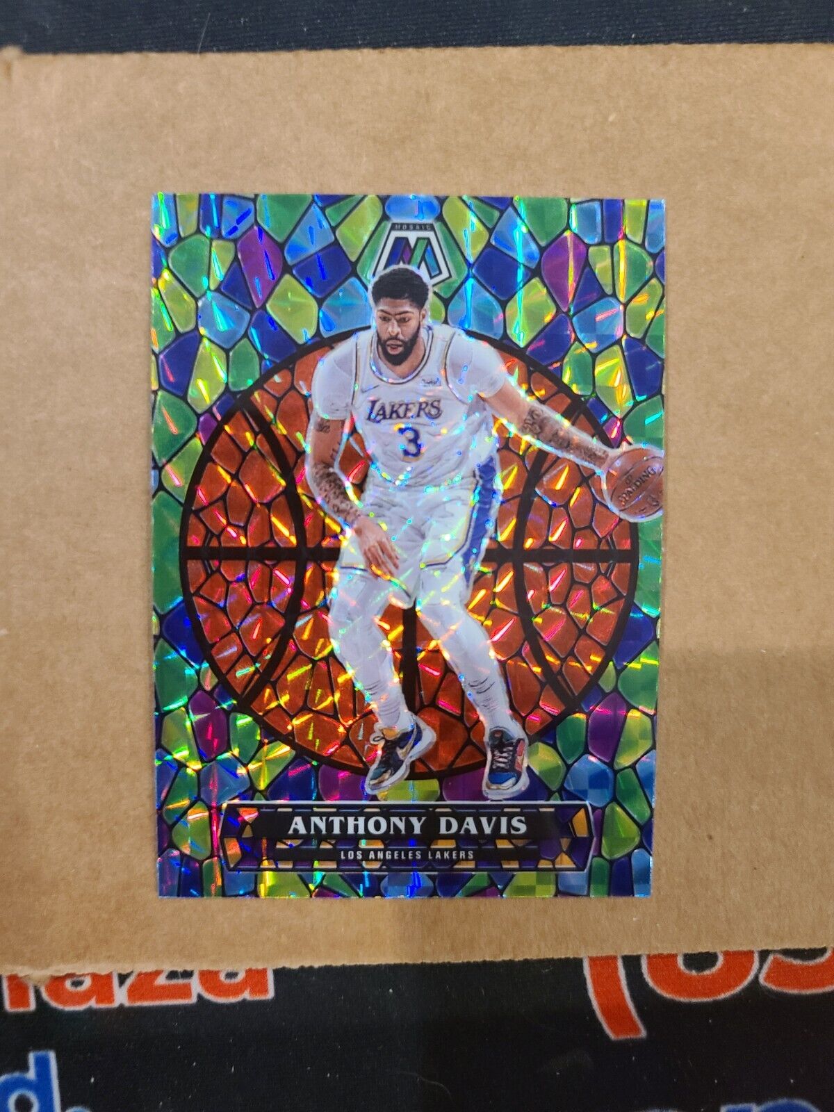 2020-21 Anthony Davis Mosaic Stained Glass #2 LA Lakers SSP #2