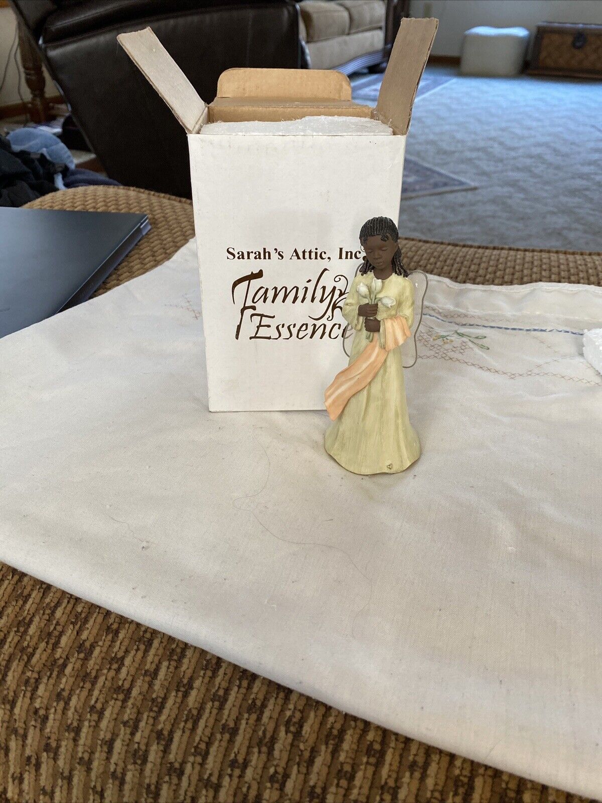 Sarah\'s Attic Family Essence Innocence Angel African American Black Figurine