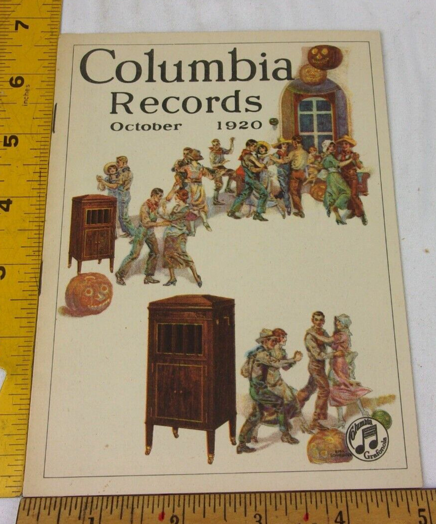Columbia Records catalog 1920 October ORIGINAL Cal Stewart Uncle Josh
