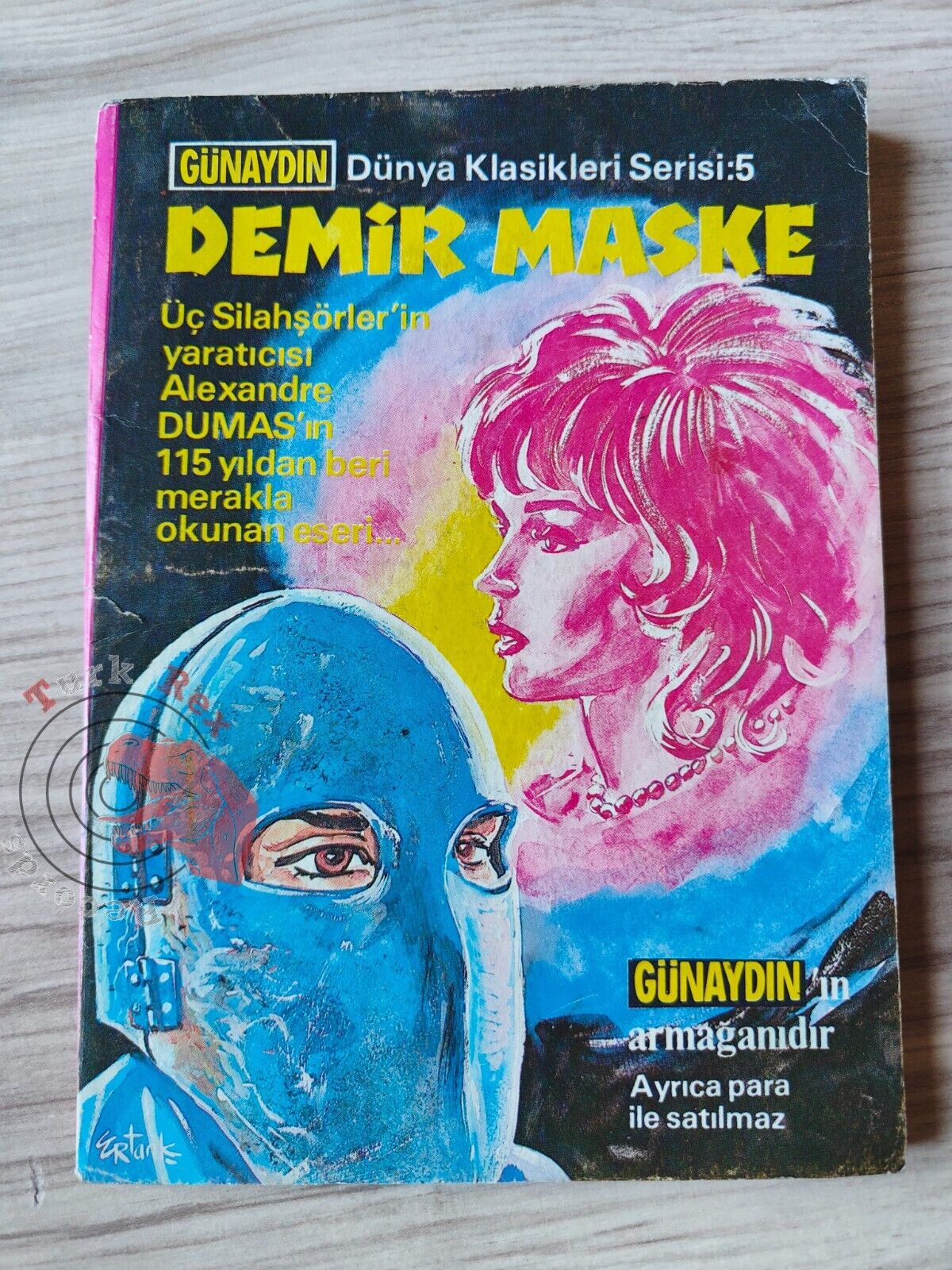 IRON MASK - Alexander Dumas  classics illustrated TURKISH RARE TURKEY COMIC
