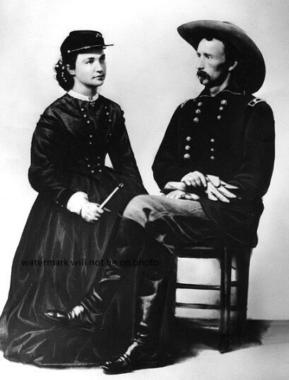 General George Armstrong Custer and his Wife 8\