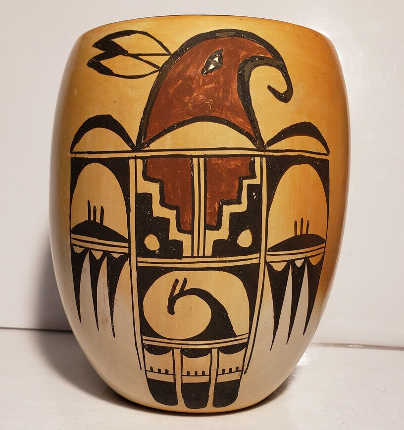 Hopi Tewa 1st Mesa Jar Bowl Alice Adams Native American Pueblo Pottery